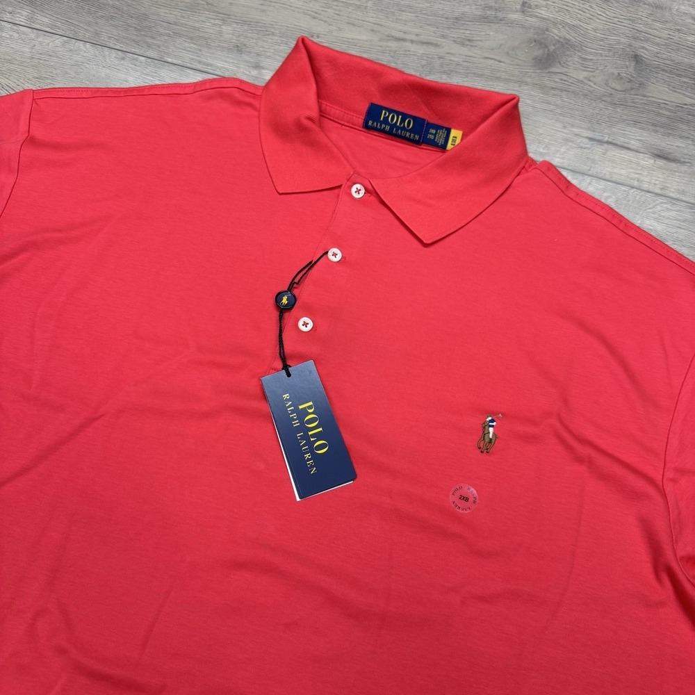 NWT Polo Ralph Lauren Red Classics Polo Men's‎ Sz 2XB Preppy Casual